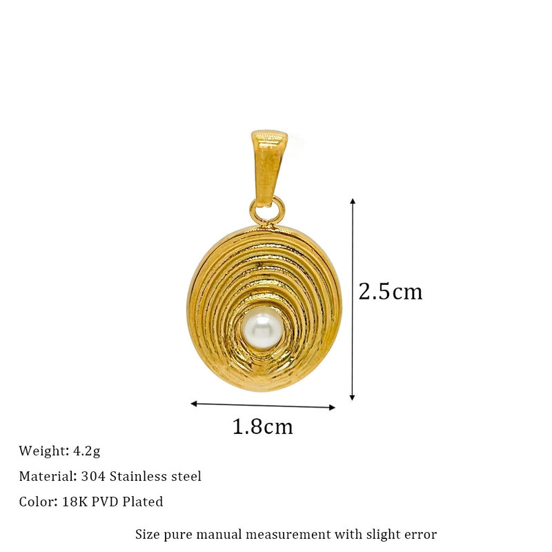 1 Piece 304 Stainless Steel Geometric Pendant Jewelry Accessories