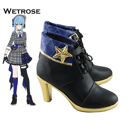 [Wetrose] Pre-Order Hosimati Suisei Hololive Vtuber Suisui Classic Holo Cosplay Props Shoes