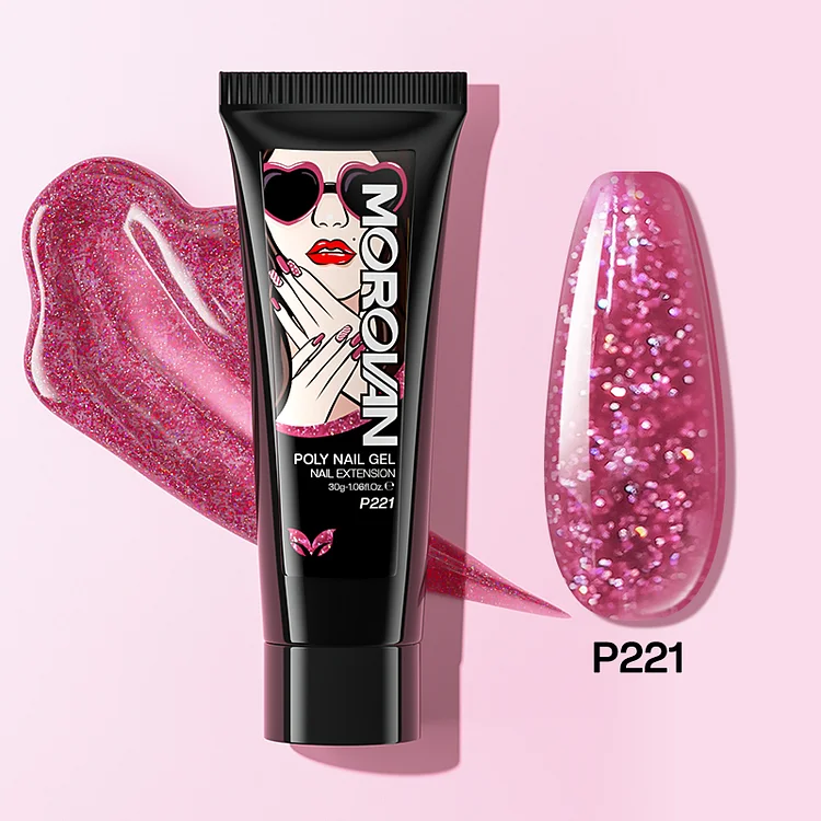 Medium Violet Red Poly Nail Gel 30ml