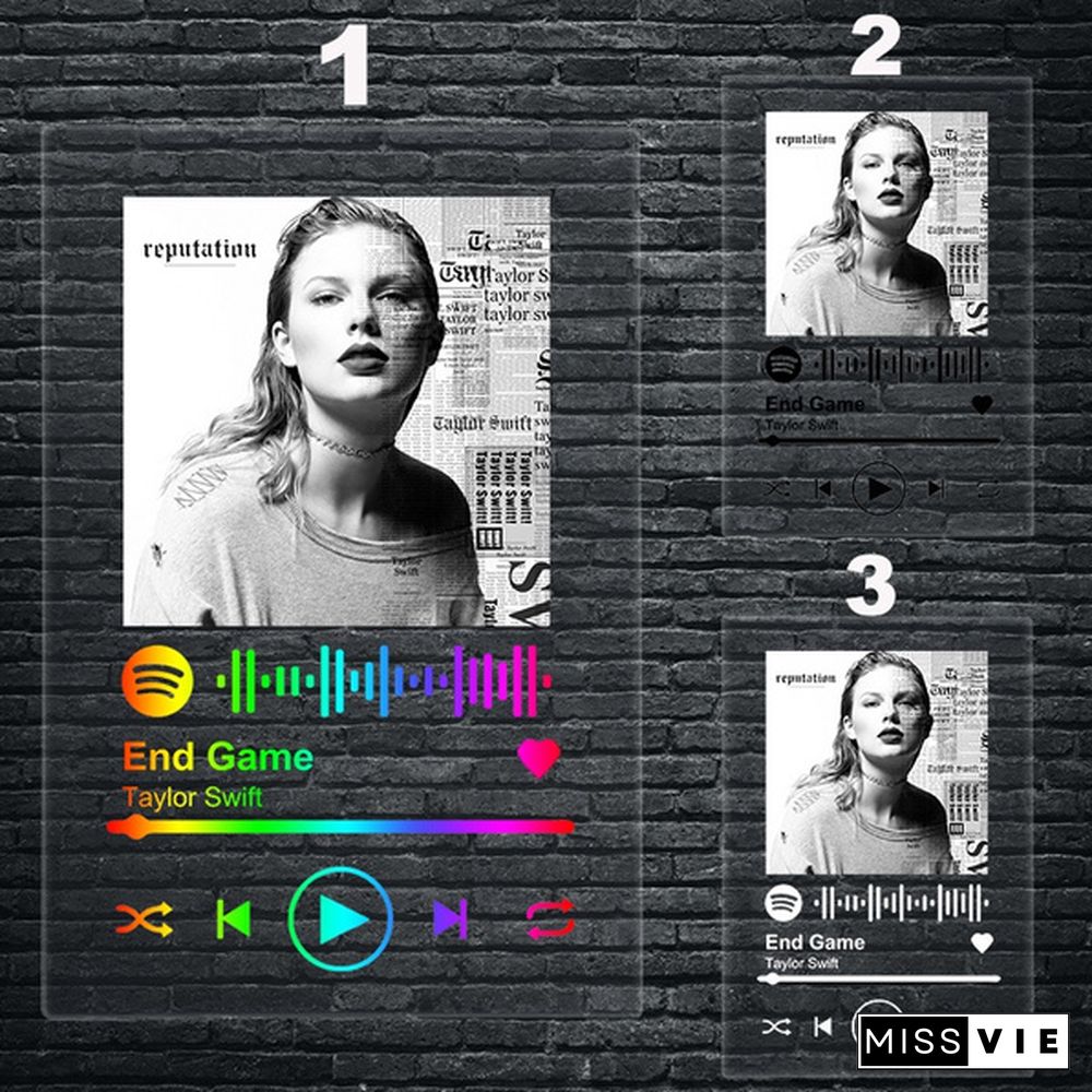 Famous British Male Singer Spotify Code Acrylic Music Board Acrylic Wall Poster Painting Spotify Scan Code Song Music Acrylic Plate Anniversary Music Plaque Anniversary Gift