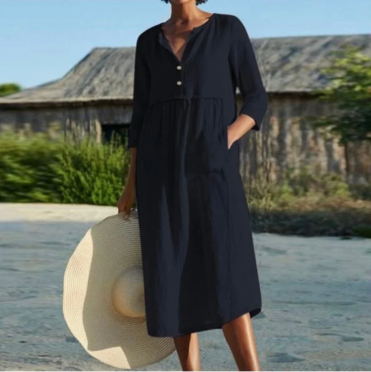 Cotton Linen Dress