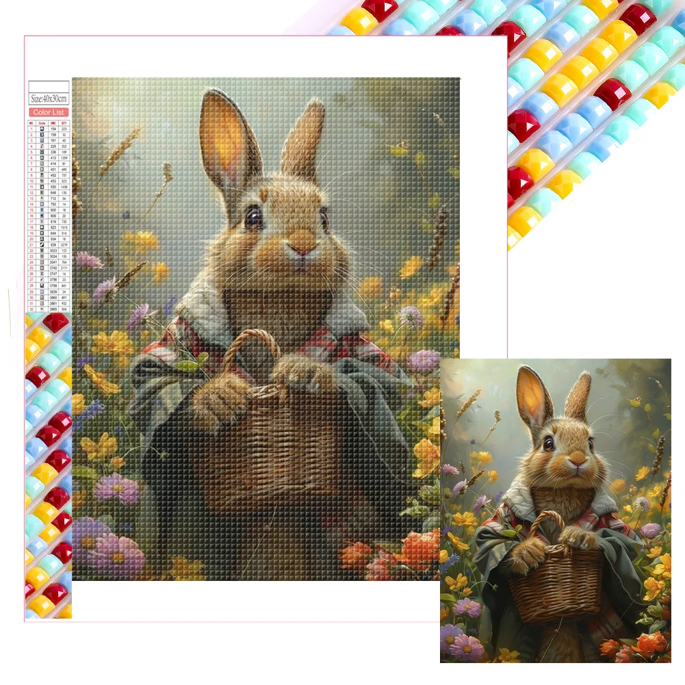 Full Square Diamond Painting - Peter Rabbit(Canvas|35*45cm)