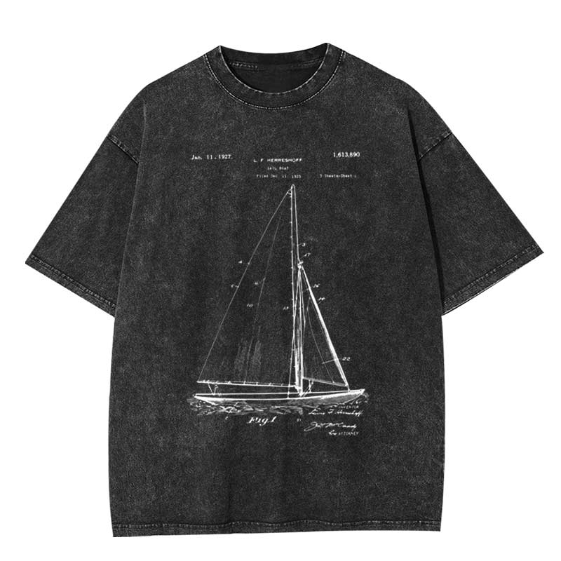 Sailboat Washed T-Shirt