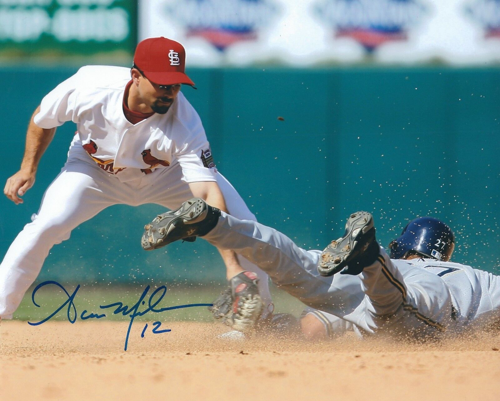 Signed 8x10 AARON MILES St. Louis Cardinals Autographed Photo Poster painting- COA