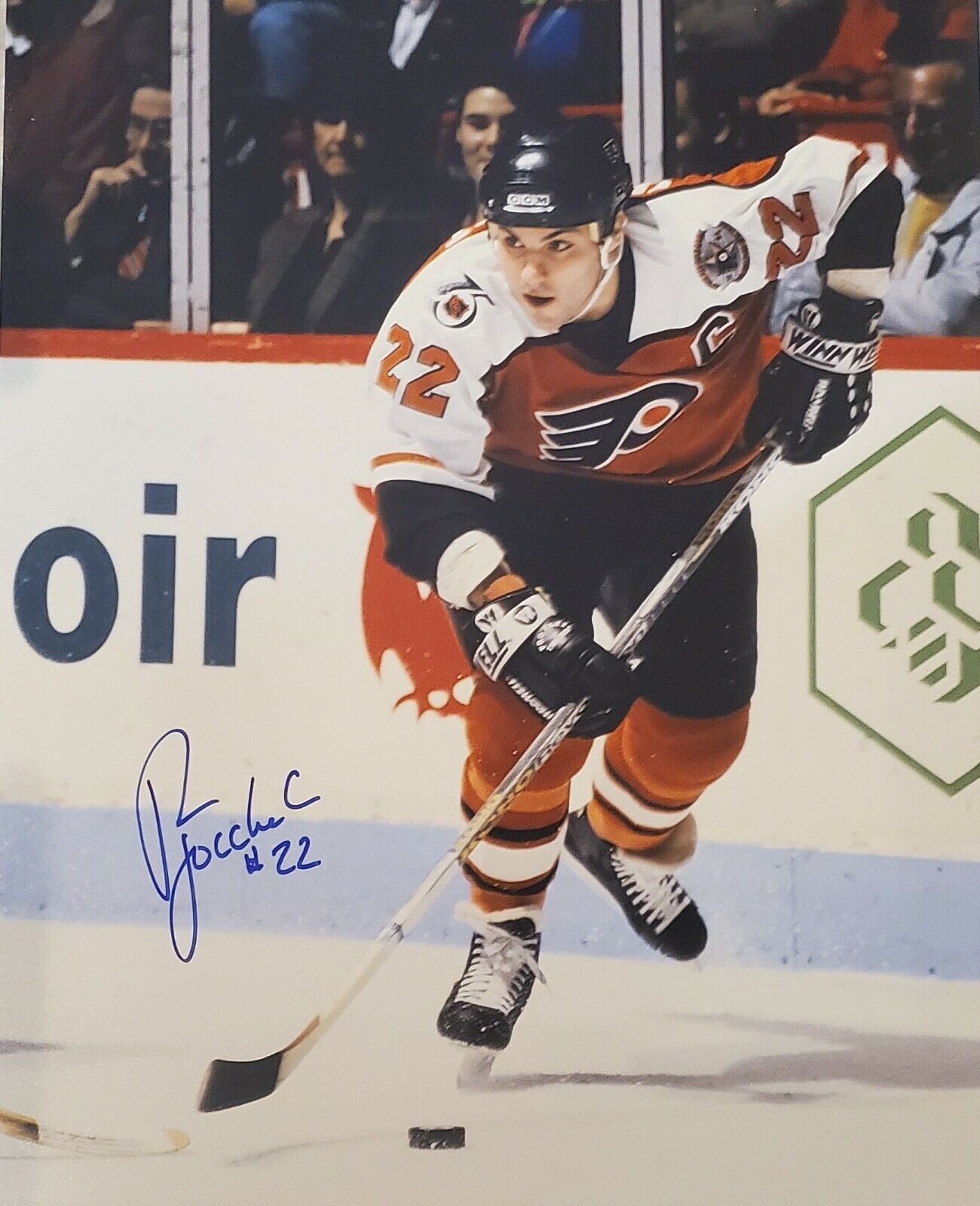 Signed 16X20 RICK TOCCHET Philadelphia Flyers Autographed Photo Poster painting - COA