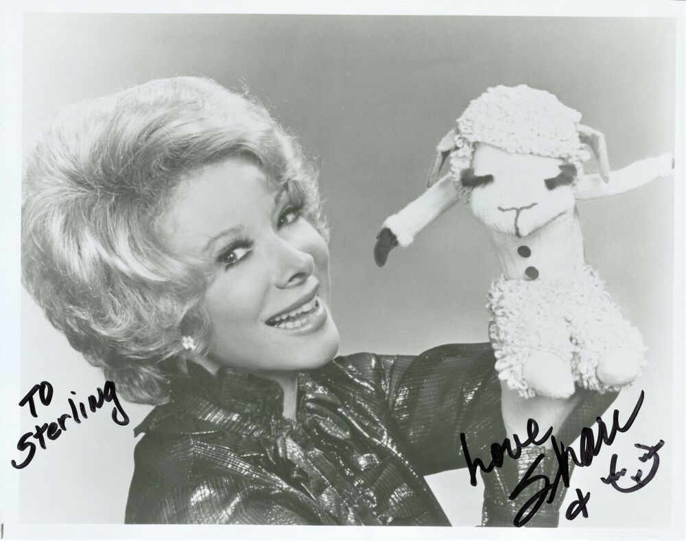 SHARI LEWIS and LAMBCHOP Signed Photo Poster painting