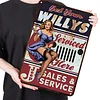 Girl - Metal Tin Signs(8*12Inch/12*16Inch) - Garage