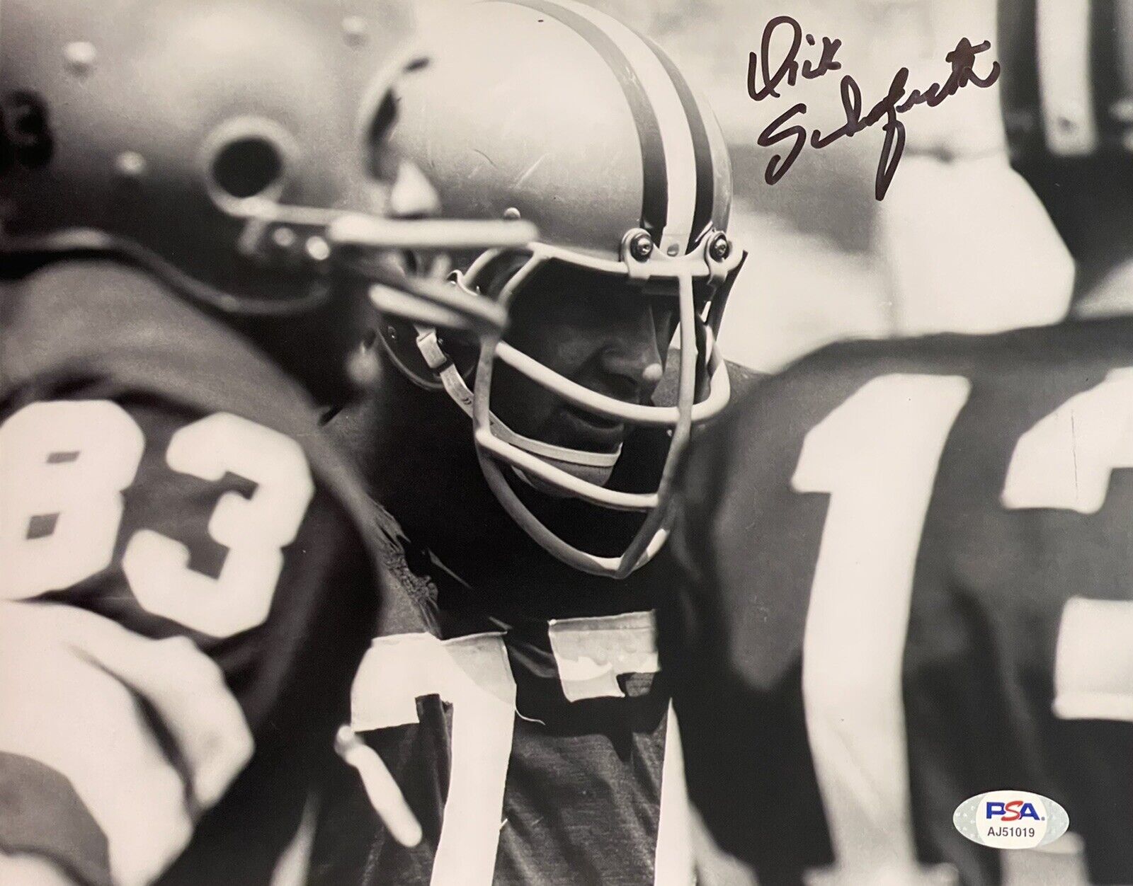 Dick Scafrath Signed Autographed Cleveland Browns 8x10 Photo Poster painting 64 Champs PSA/DNA