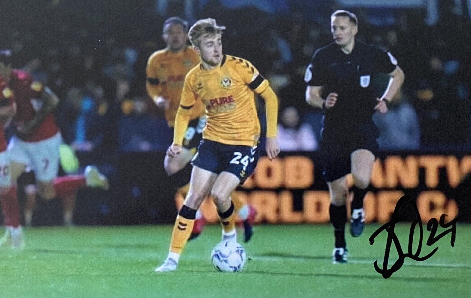 Jake Cain Genuine Hand Signed Newport County 6X4 Photo Poster painting 3