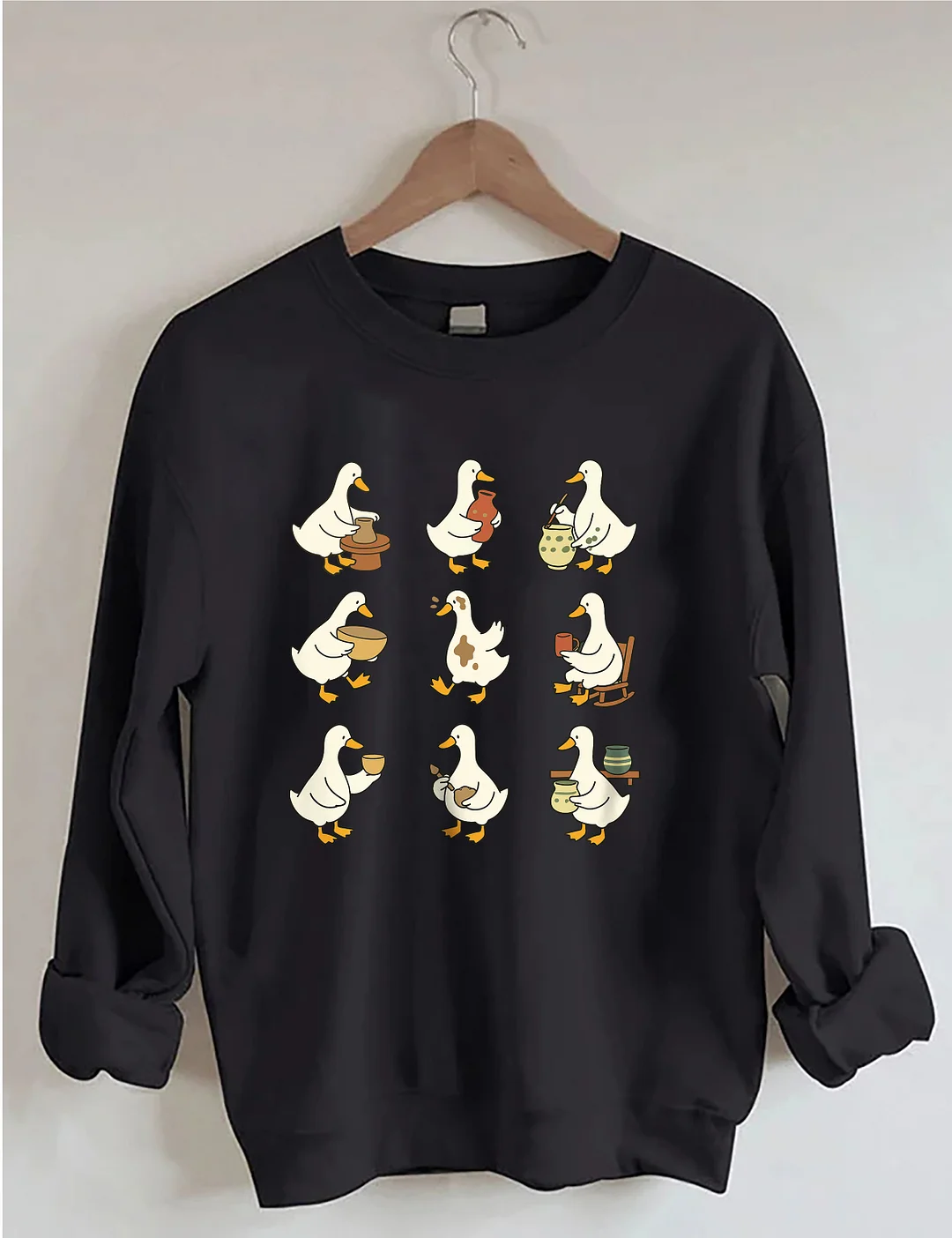 Cute Goose Pottery Sweatshirt