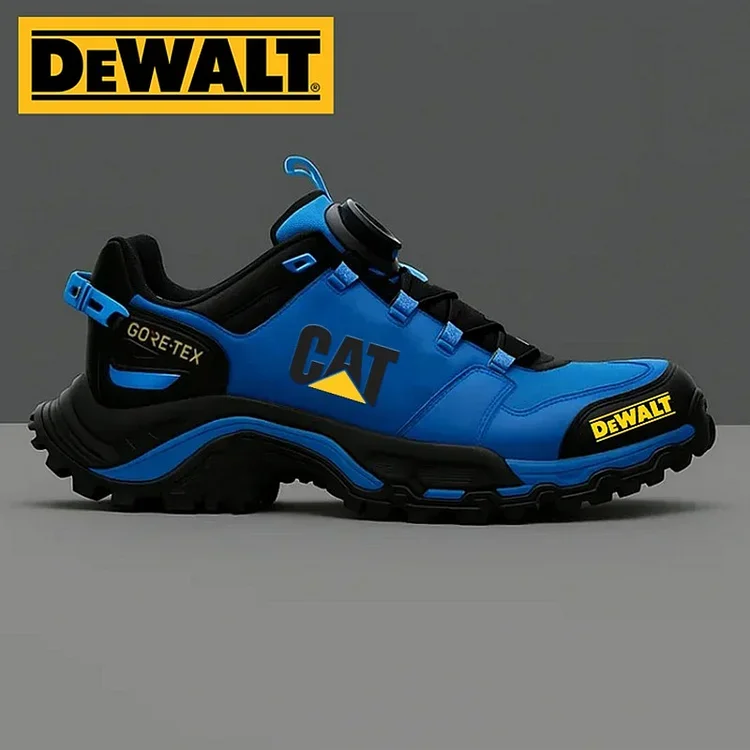 Wodoodporne i oddychające męskie buty robocze i turystyczne marek CAT® i DEWALT idealnie nadają się do pracy i aktywności na świeżym powietrzu