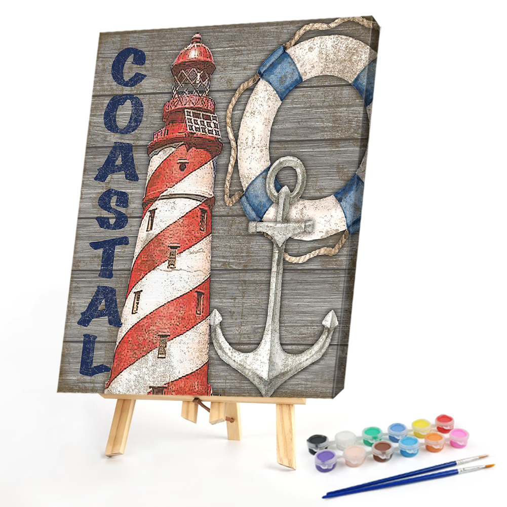 

40*50CM - Paint By Numbers - Lighthouse, 501 Original