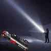 Multifunctional Military Strong Light Flashlight Outdoor Emergency Rechargeable Telescopic Zoom High Power LED Flashlight