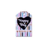 6PCS Colorful Birthday Party Gift Wrapping Congrats Cards