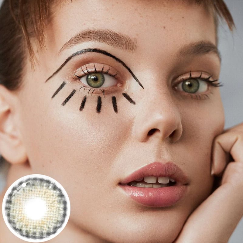 Midnight Daisy Contact Lenses 14.2mm