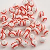 Stylish Baseball Rugby Ceramic Beads DIY Jewelry Accessories