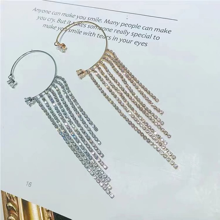 For Daughter - Be Strong Be Brave Ear Cuff No Piercing Ear Climber Earring