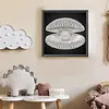 DIY Pearl Painting Seashell for Home Wall Decor(25x25cm)