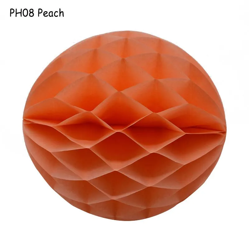 1Pcs 2 -12 Chinese Round Hanging Paper Honeycomb Flowers Balls Crafts Party Wedding Home DIY Decoration Paper Lantern Pompom