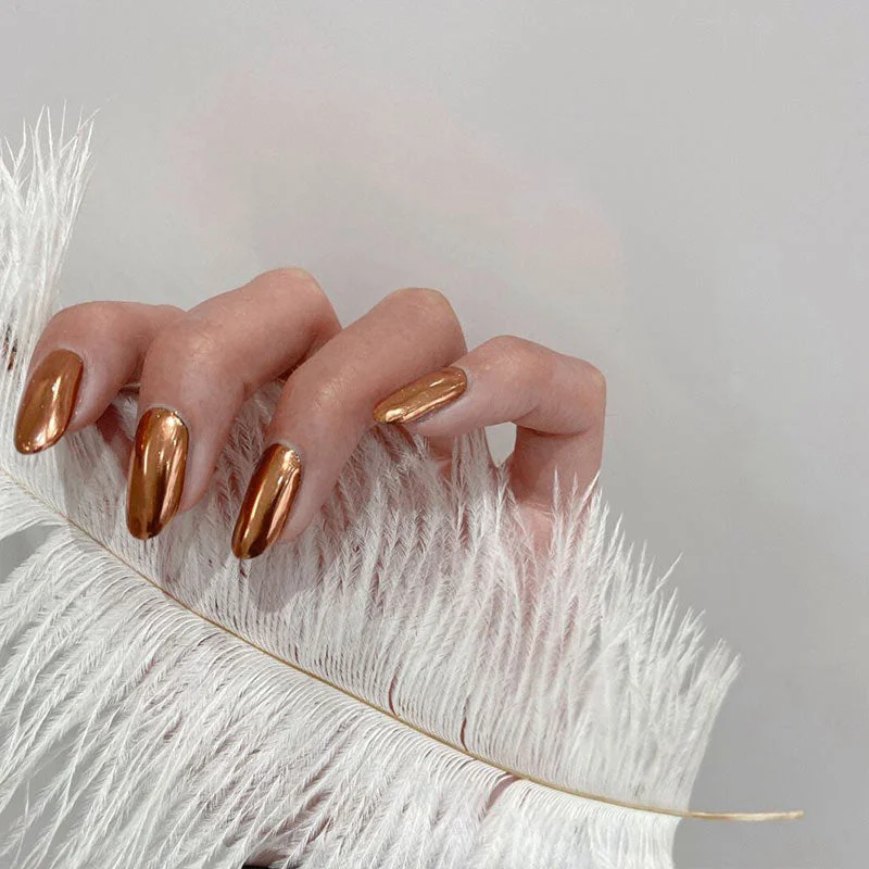 24pcs French False Nails Gradient Hit Color Fake Nail Press On Nail Manicure Nail Art Decoration Fullcover Tips With Glue-Nail Inspo