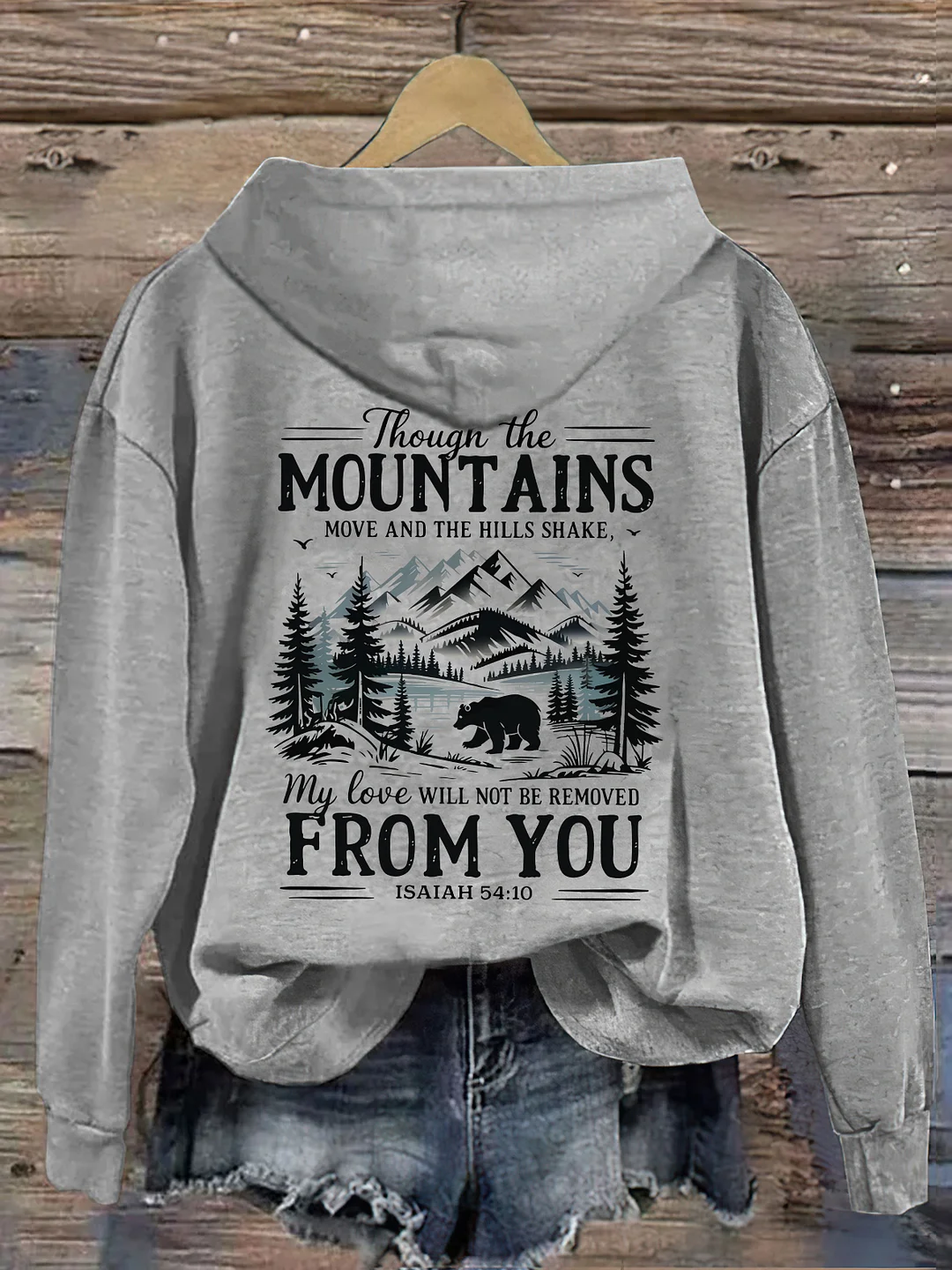 Though The Mountains Move Vintage Hoodie