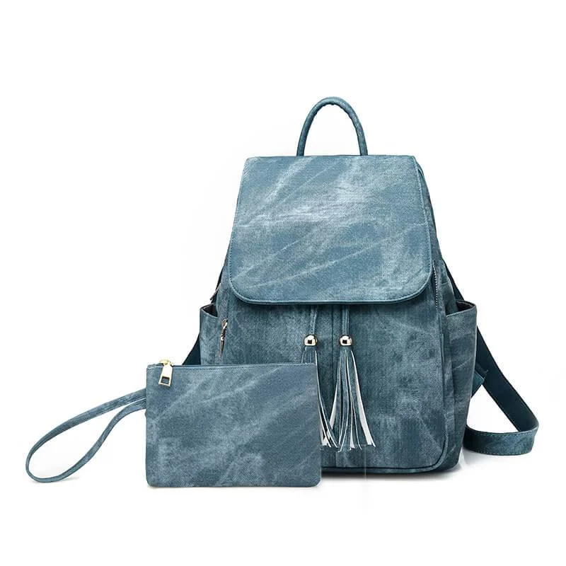 Trendy PU Leather Women's Backpack