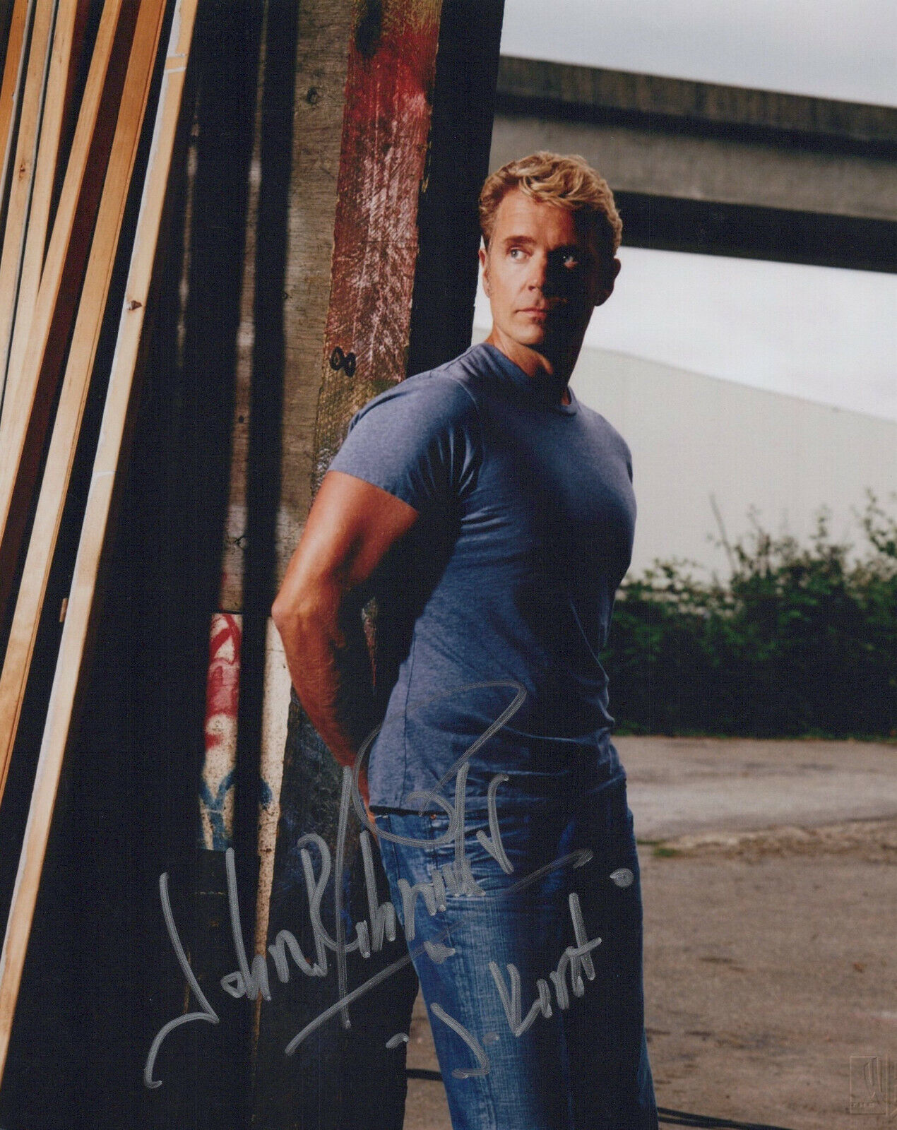 John Schneider (Smallville) signed 8x10 Photo Poster painting