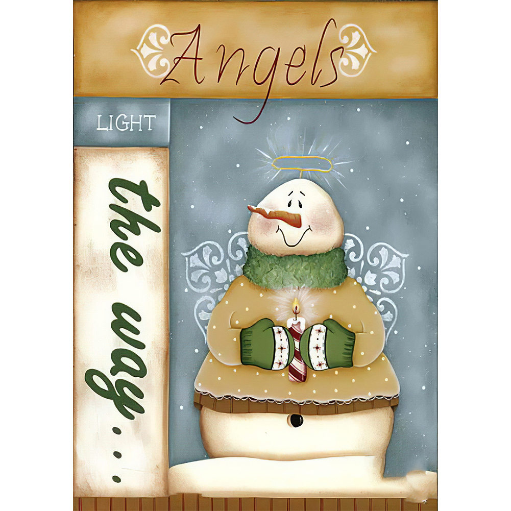 

Cartoon Snowman - Round Drill Diamond Painting - 30*40CM, 501 Original