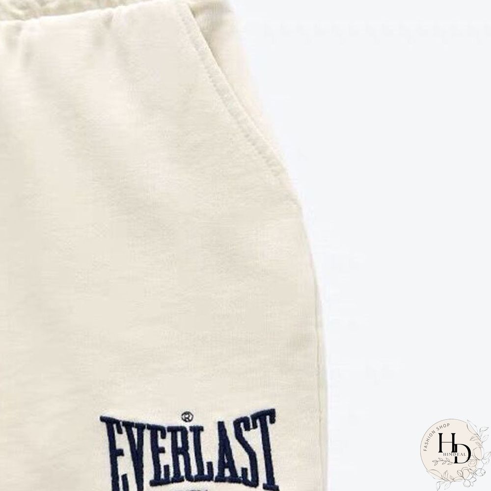 Sports Shorts Women Harajuku Solid Embroidery Casual Lady Elastic Waist Beach Loose Short