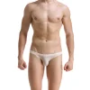 Men's Sexy Ultra-thin Transparent Ice Silk Low-waist U-convex Briefs