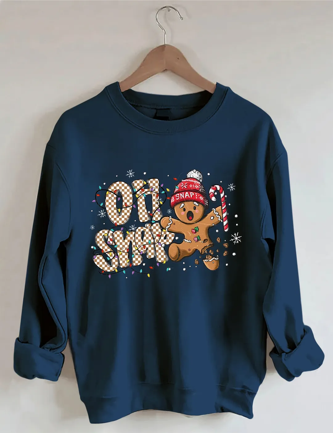Oh Snap Gingerbread Man Christmas Sweatshirt