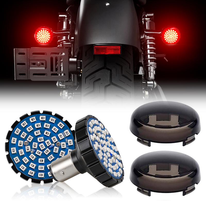 LED Brake Light with Single Contact 1156 Insert Kit + Mounting Bracket for Motorcycles