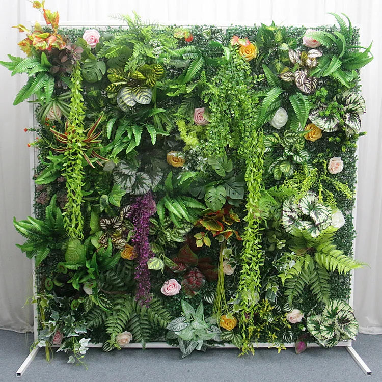 Luxury 3D Cloth Plants wall Wedding Flower Wall Decor A036 A5503