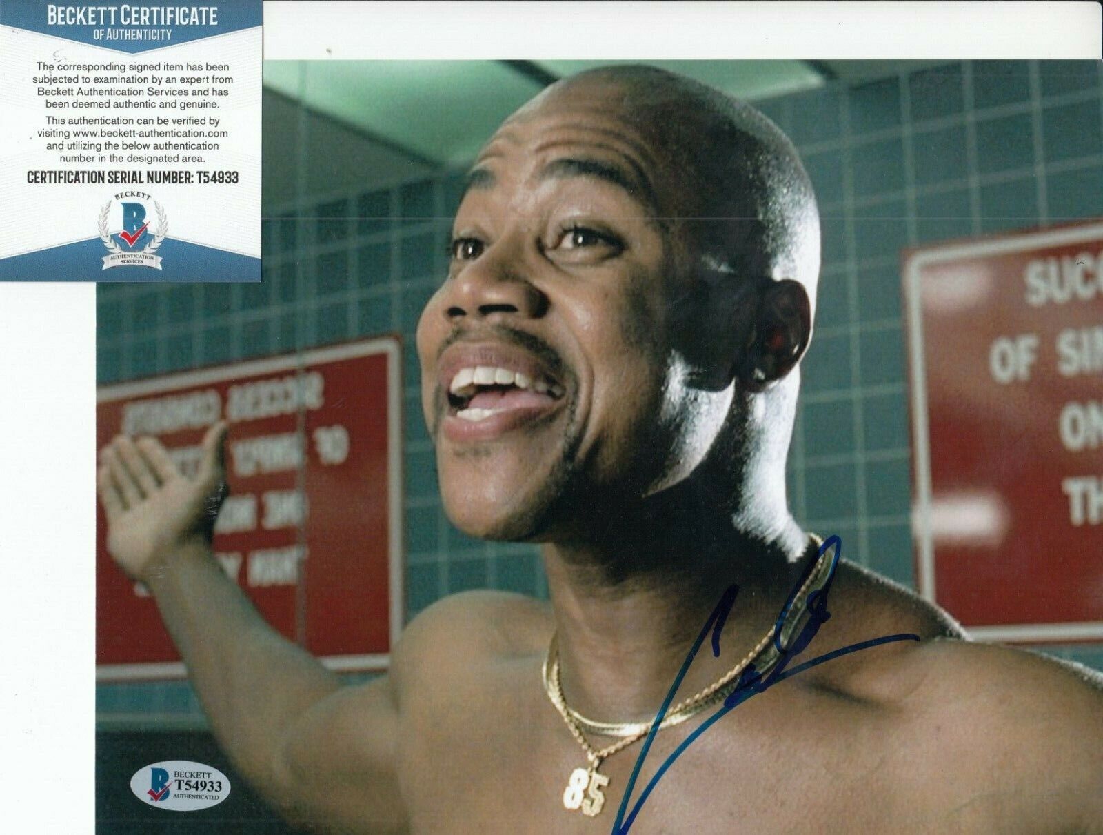 CUBA GOODING JR signed (JERRY MAGUIRE) Movie 8X10 Photo Poster painting BECKETT BAS T54933