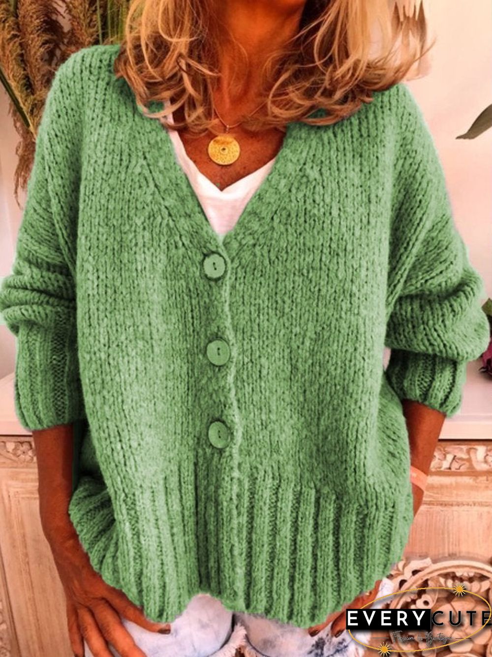 Women Casual Plus Size Sweater Cardigan