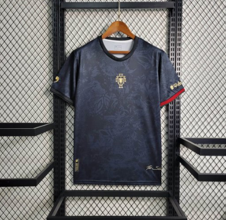 2023 Portugal Black Thai version Football Shirt Thai Quality