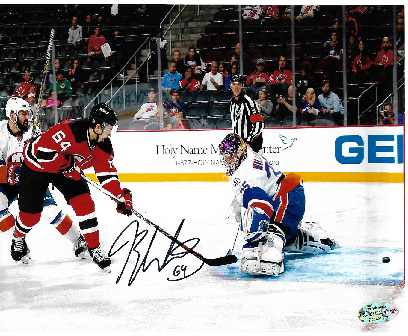 Joseph Blandisi Signed New Jersey ~Devils~ 8x10 Autographed Photo Poster painting FCA COA Hockey