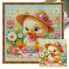 Yellow Duck-14CT Stamped Cross Stitch Egyptian Cotton 60*60cm/23.62*23.62in(Big Size)