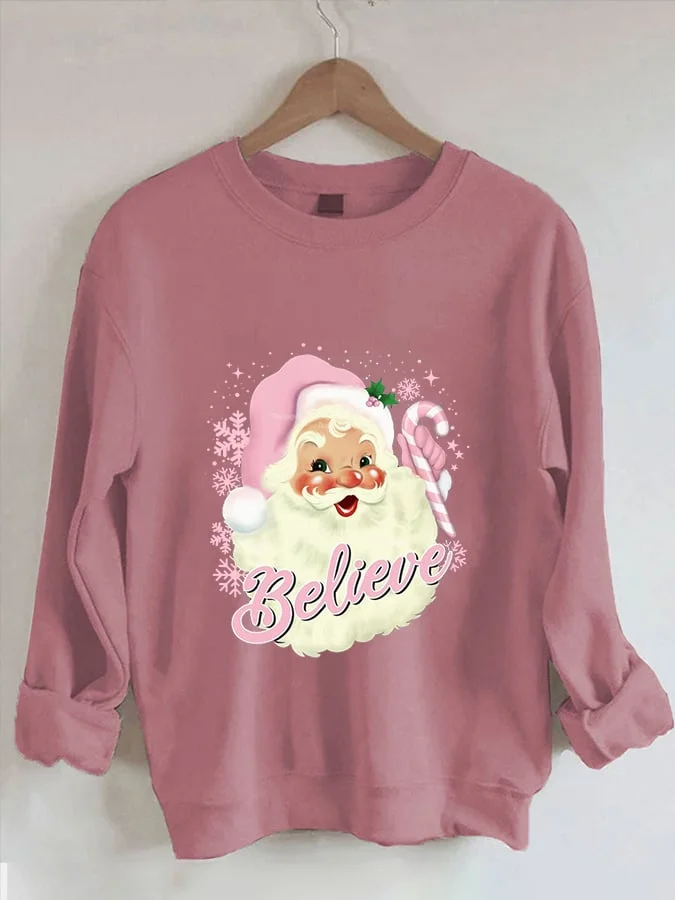 Women's Santa Believe Sweatshirt