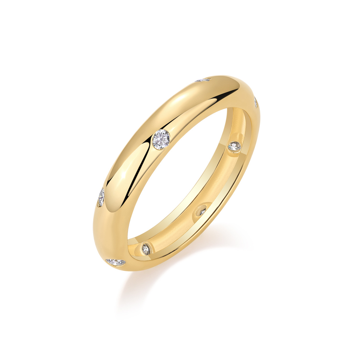 Mini Hearts Moissanite Stacking Ring Set