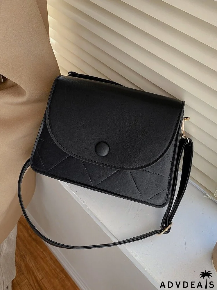 Geometric Embossed Crossbody Bag