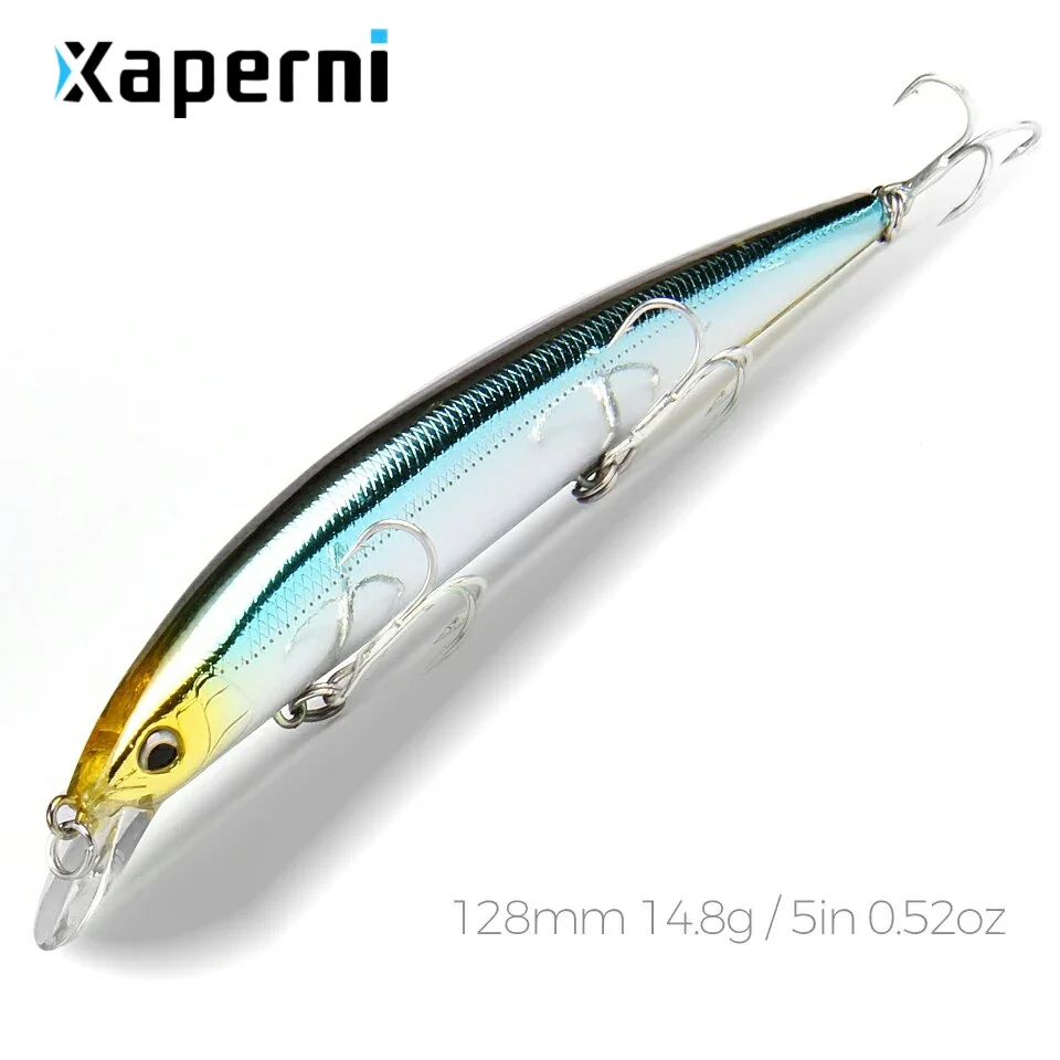 Retail Xaperni professional fishing tackle Only for promotion  fishing lures 128mm 14.8g Minnow bait  hot model