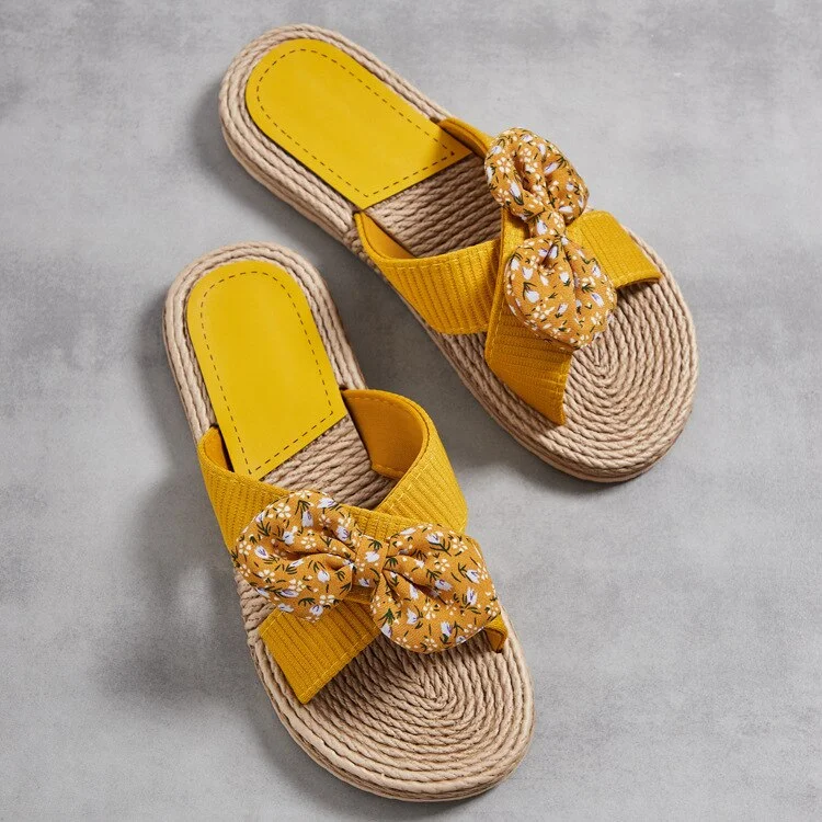 Summer Flax Slippers Women's Casual Linen Slides Multi-Style Non-Slip Home Flip Flops Indoor Outdoor Shoes Female Sandals sh271