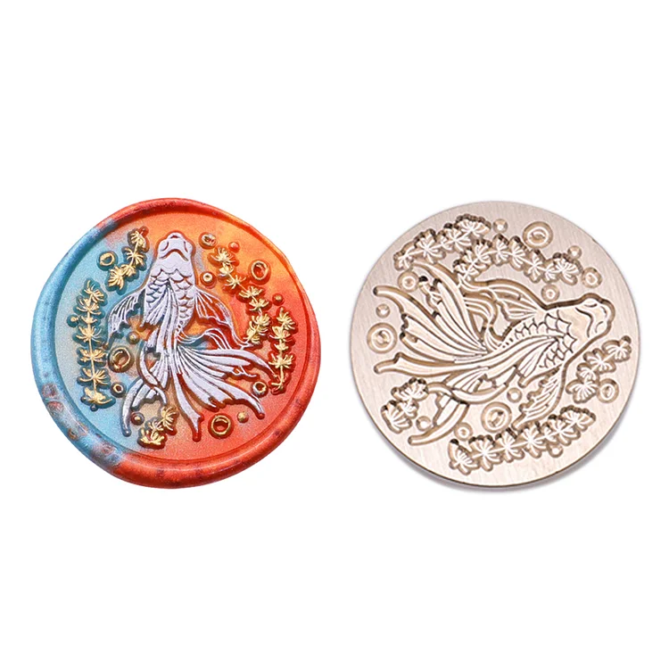 Diy Fire Lacquer Round Sealing Wax Stamp Head 30Mm gbfke