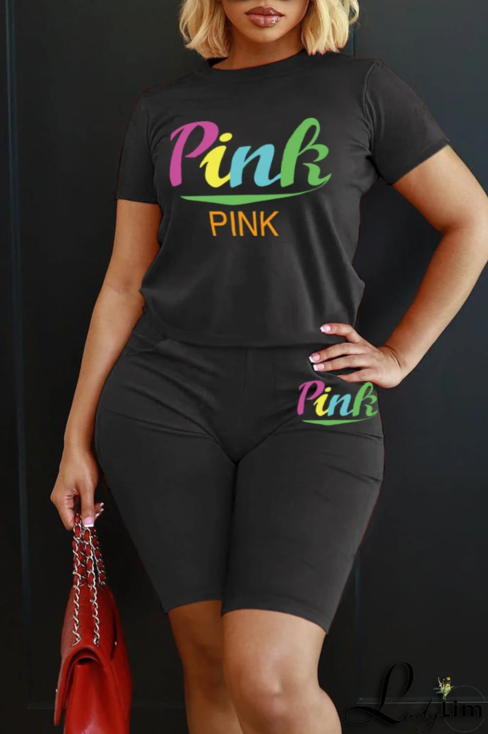 Yellow Casual Print Patchwork O Neck Short Sleeve Two Pieces