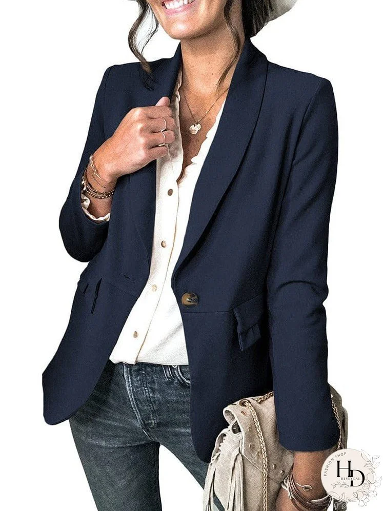 Trendy Women's Long Sleeve Blazer
