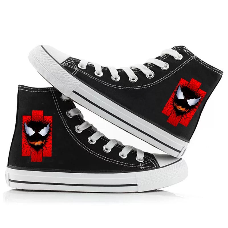 Mayoulove Venom Spider-Man #5 High Tops Casual Canvas Shoes Unisex Sneakers-Mayoulove
