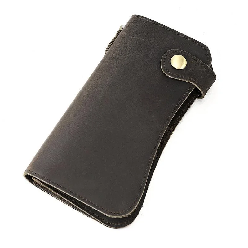 Mens Anti-Theft Vintage Business Wallets Soft Leather Card Holder