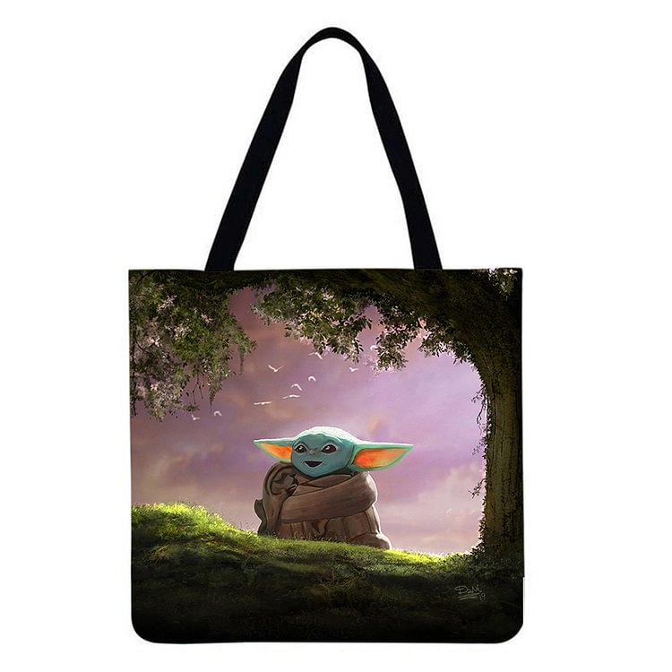 Cartoon Character - Linen Tote Bag