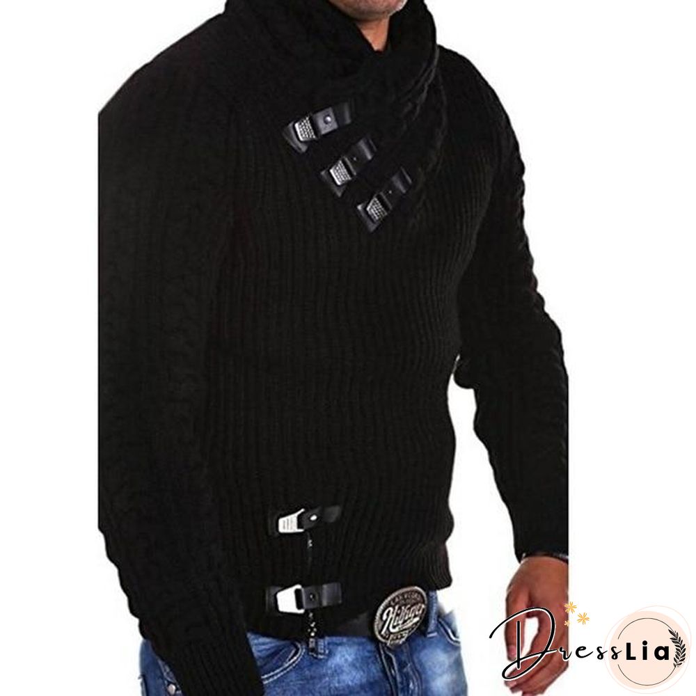 Turtleneck Sweater Men Long Sleeve Knitted Pullovers Soft Warm Basic Man Sweaters